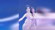 可爱小姐姐穿粉裙跳舞,可爱小姐姐展现迷人舞姿